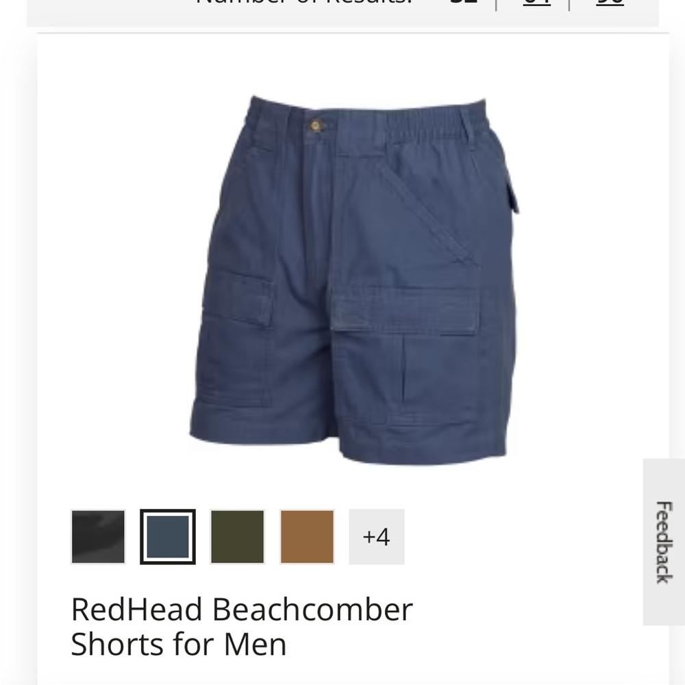 NWT Mens Cabela’s 44 Cotton Shorts